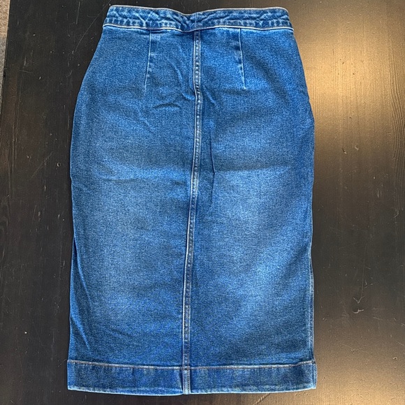 Joe Fresh Denim Buttoned Pencil Skirt - Picture 4 of 4
